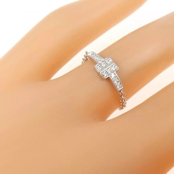 Authentic Tiffany To Chain Ring - Picture 7 of 9